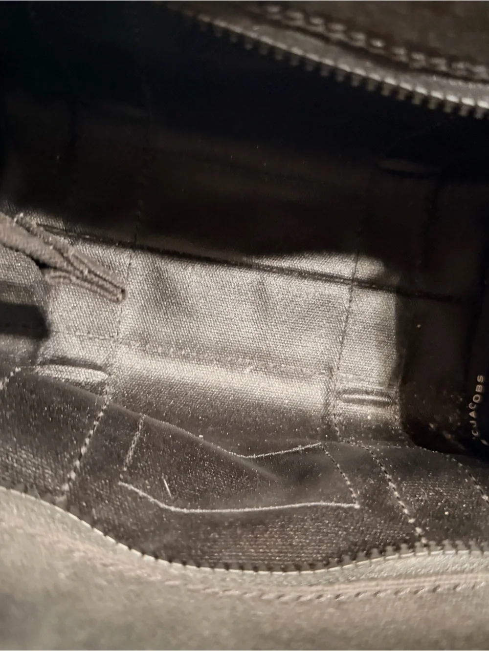 Marc Jacobs Black Canvas Tote with White Logo